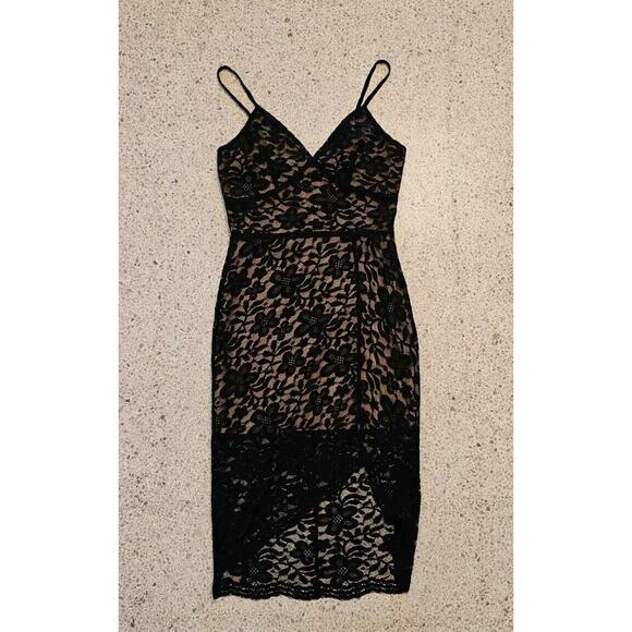 NWT Sage the Label Assymetric Lace Black Dress Size Small - Picture 10 of 13